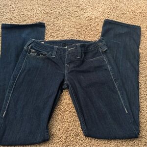 True Religion Dark Blue Straight Leg Jeans